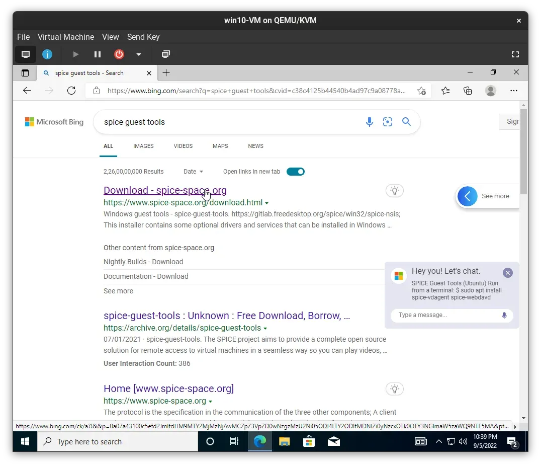 Accessing the SPICE download portal