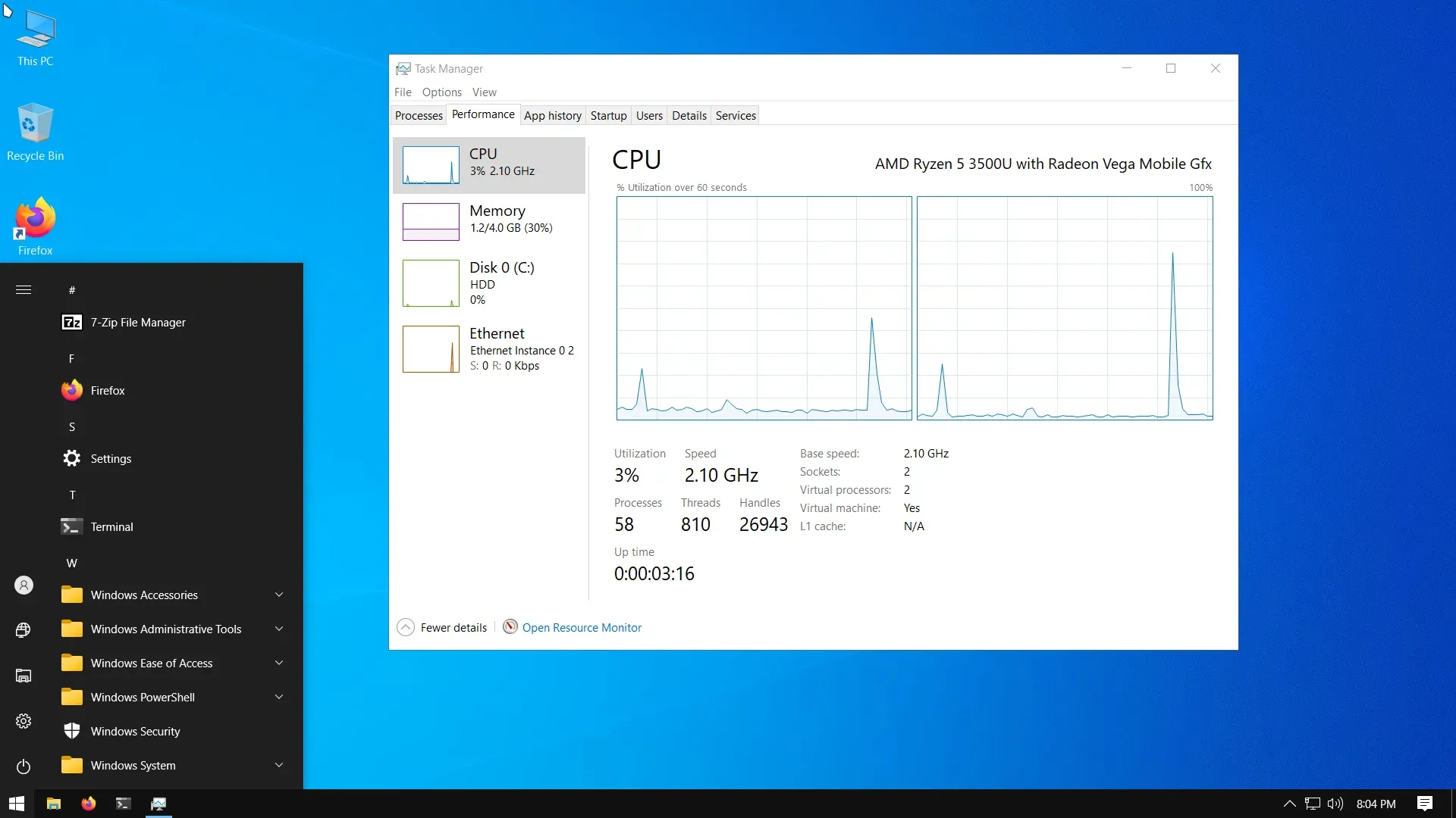 Final optimized Windows VM operating smoothly on Linux KVM